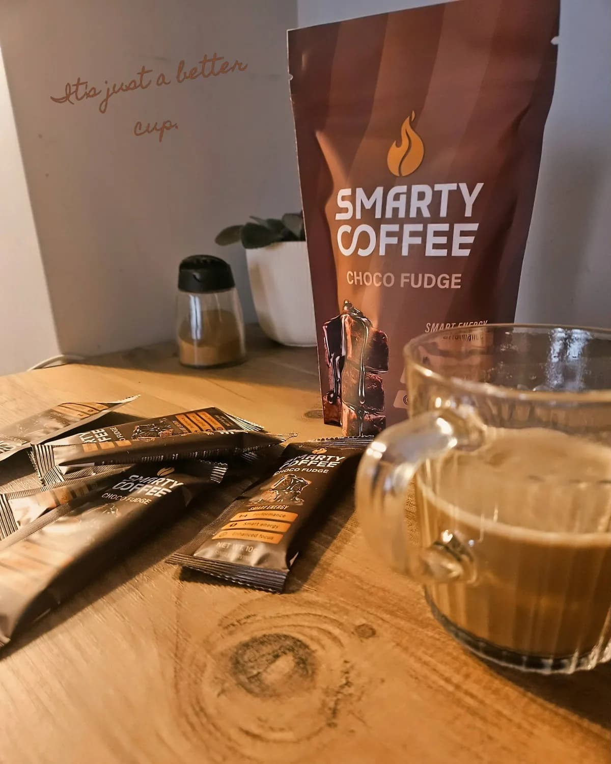 SmartyCoffee Choco Fudge — 8 bustine × 10 g